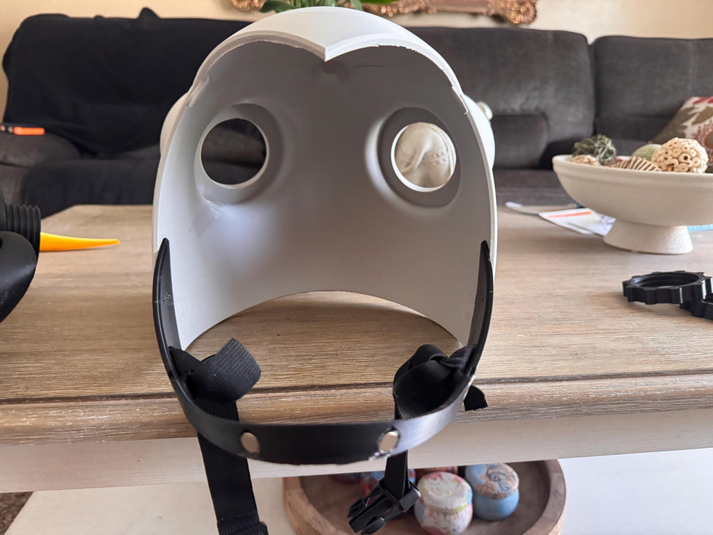 Adams's Exorcist Commander Helmet with Swappable Faceplates and Horns Modular Design