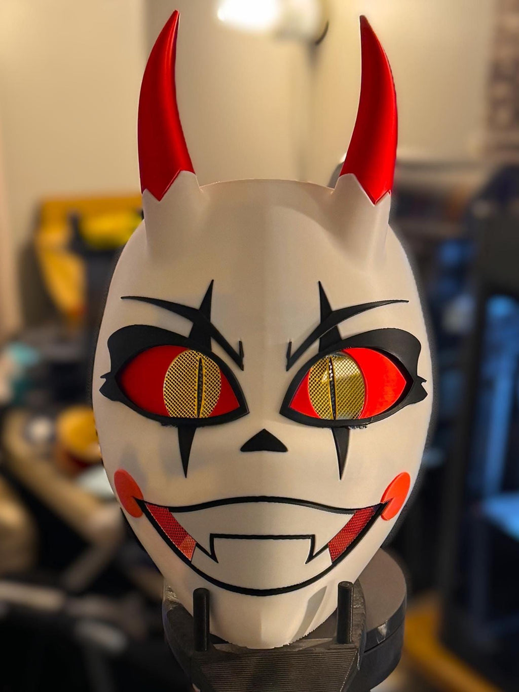 DEMON MODE Charlie Morningstar 3D Printed Cosplay Mask
