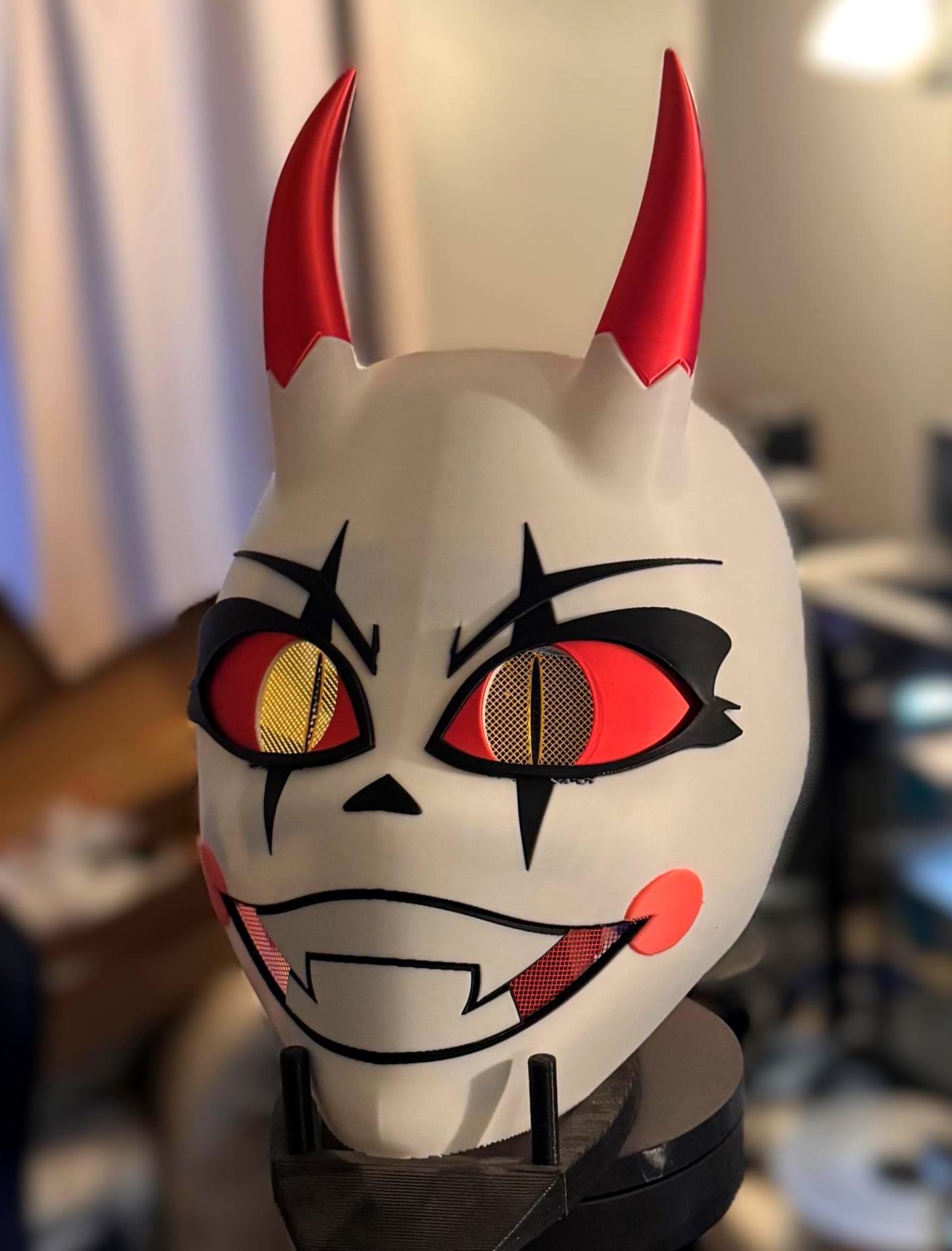 DEMON MODE Charlie Morningstar 3D Printed Cosplay Mask
